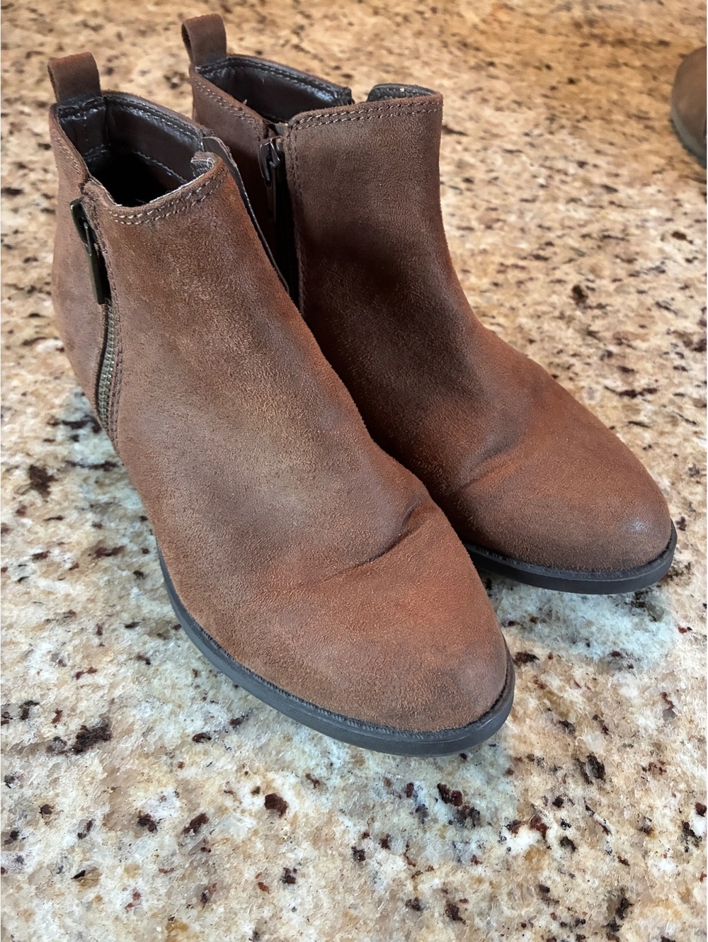 Carlos brown ankle booties